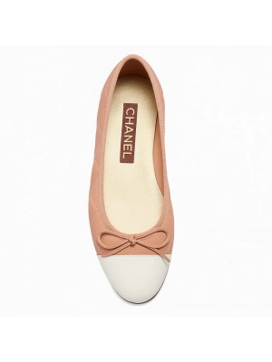 Chanel 09 Pembe U.Beyaz Cc Kadın Ayakkabı