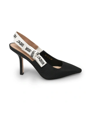 Dior T02 Siyah Kumaş Kadın Ayakkabı