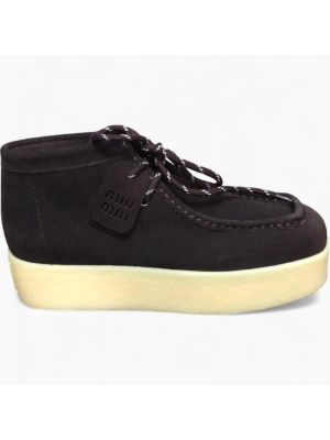 Miu 629 Kahve Süet Loafer Kadın Ayakkabı