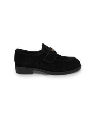 Prada 634 Siyah Süet Loafer Kadın Ayakkabı