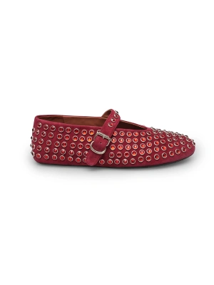 Alaia 658 Bordo Taşlı Kadın Ayakkabı