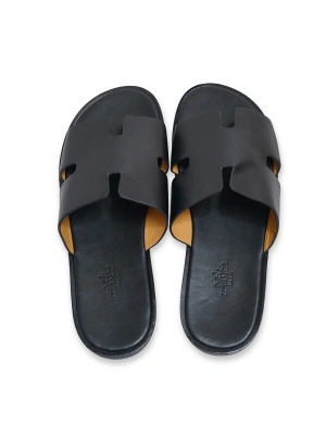 Hermes 970 Terlik Siyah Erkek Ayakkabı