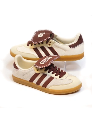 Adidas 1022 Beyaz Tüylu Bordo Çizgili Erkek Ayakkabı
