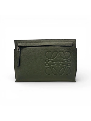 Loewe 1077 Yeşil Deri Çanta Erkek Çanta