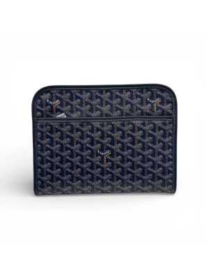 Goyard 1114 Fermuarlı Lacivert Erkek Çanta