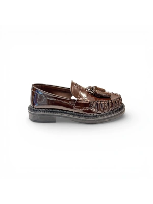 Miu 1183 Kahve Loafer Kadın Ayakkabı