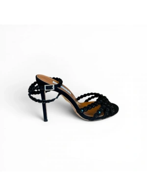 Aquazzura 1292 Siyah Topuklu Kadın Ayakkabı