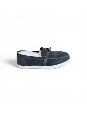 Hermes 1308 Gri loafer Erkek Ayakkabı