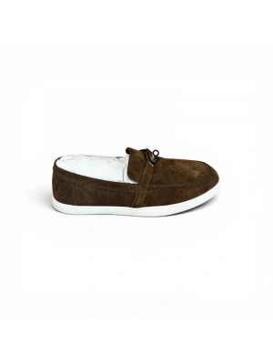 Hermes 1307 Kahverengi  loafer Erkek Ayakkabı
