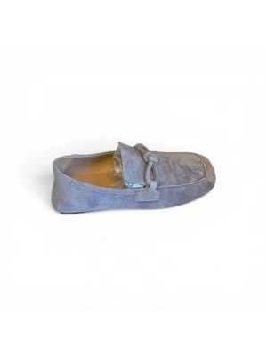 Bottega 1315 Süet Gri Loafer Erkek Ayakkabı