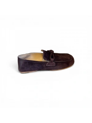 Bottega 1314 Kahverengi Süet Loafer Erkek Ayakkabı