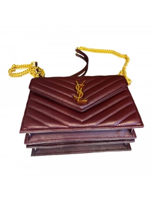 Ysl 1004 Bordo Küçük Kadın Çanta
