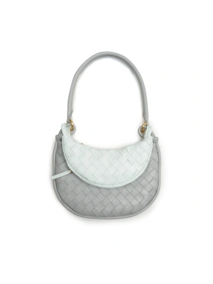 Bottega Gemeli 24,5*19*7 Small Gri Su Yeşili Kadın Çanta