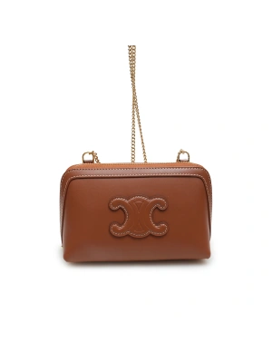 Celine Clutch 16,5*11*8 Mini Taba Kadın Çanta