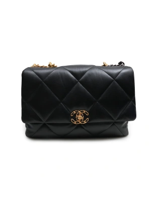 Chanel 19 Maxi 25*36*11 Maxi Siyah Kadın Çanta