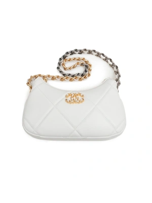 Chanel 23 Hobo  21*11*5 Mini Beyaz Kadın Çanta