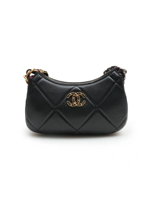 Chanel 23 Hobo  21*11*5 Mini Siyah Kadın Çanta