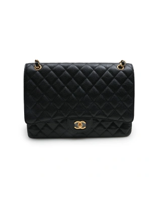 Chanel Klasik 23*33*10 Maxi Siyah Kadın Çanta