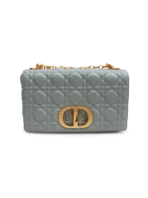 Dior Caro Bag 25,5*15,5*8 Medium Mavi Kadın Çanta
