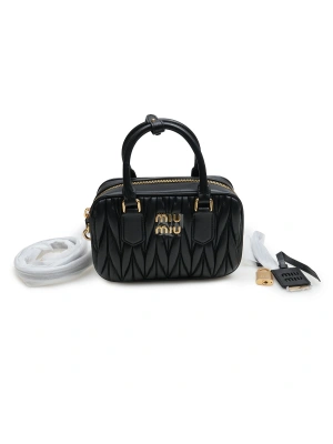 Miu Arcadie Napa 13*19*6 Small Siyah Kadın Çanta