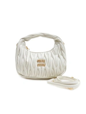 Miu Wander Hobo 17*20*6 Small Beyaz Kadın Çanta