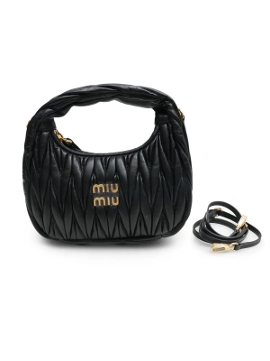 Miu Wander Hobo 17*20*6 Small Siyah Kadın Çanta