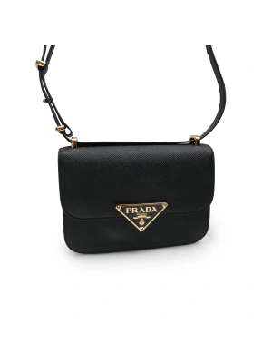 Prada Saffiano 15*22*6 Standart Siyah Kadın Çanta