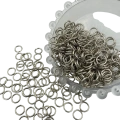 1.2x8 mm gümüş Metal Montaj Halkası | Toptan gümüş Renk Anahtarlık Halkası