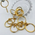 3cm Ezme Gold Anahtarlık Zinciri