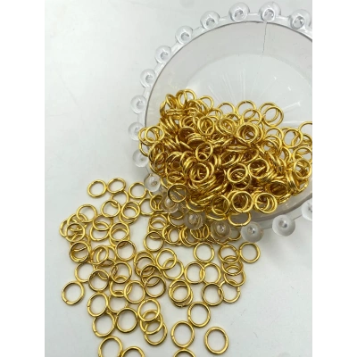 1.2x8 mm Sarı Metal Montaj Halkası | Toptan Altın Renk Anahtarlık Halkası