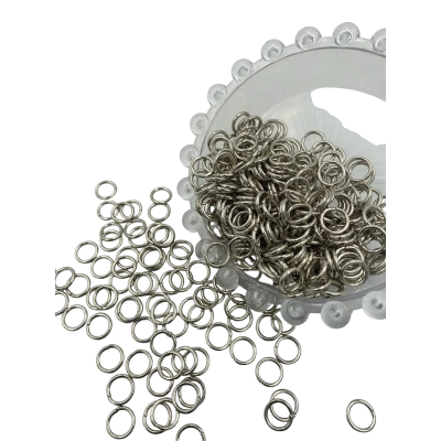 1.2x8 mm gümüş Metal Montaj Halkası | Toptan gümüş Renk Anahtarlık Halkası