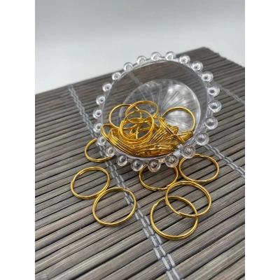 2.5CM Sarı Yuvarlak Boş Halka
