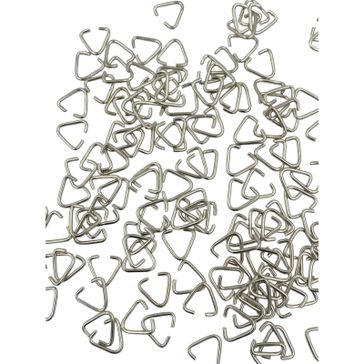 0.9 mm Gümüş Üçgen Bağlantı Aparatı (Halka) - Anahtarlık ve Takı Aparatı