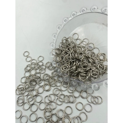 1x8 mm Gümüş (Nikel) Halka Bağlantı Aparatı (Takı Halkanız)