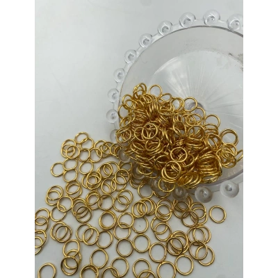 1x8 mm Sarı (Gold) Halka Bağlantı Aparatı (Takı Halkanız)