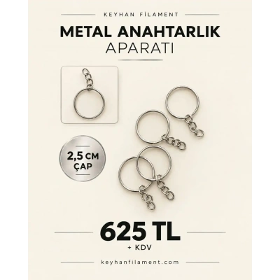 2,5CM İNCE ZİNCİRLİ ANAHTARLIK