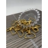 29x16 mm Sarı Paris Kanca - Döner Başlı Çanta Kancası