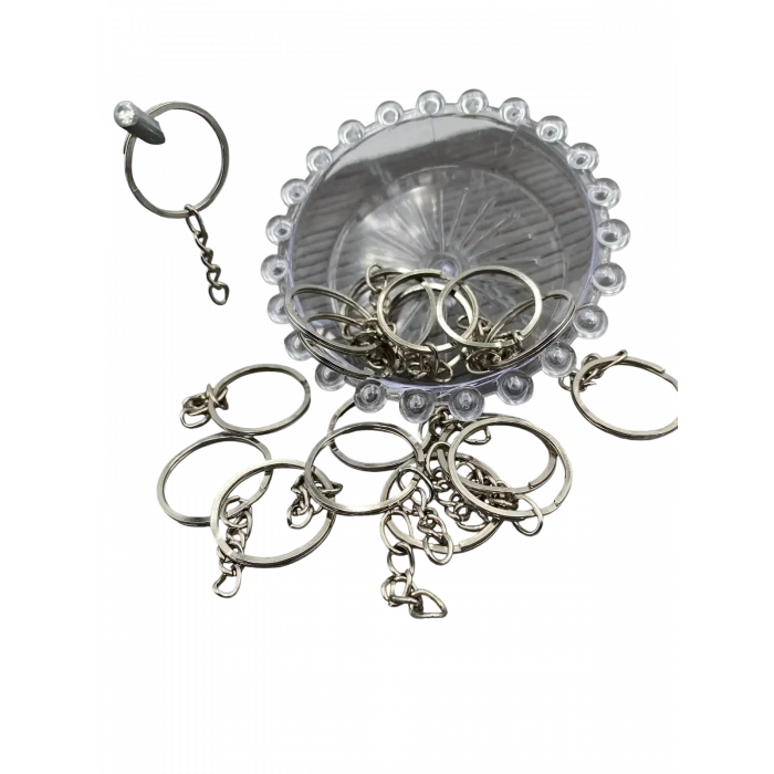 2.5CM EZME ANAHTARLIK ZİNCİRİ NİKEL
