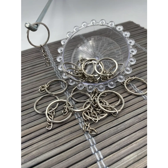 2.5CM EZME ANAHTARLIK ZİNCİRİ NİKEL