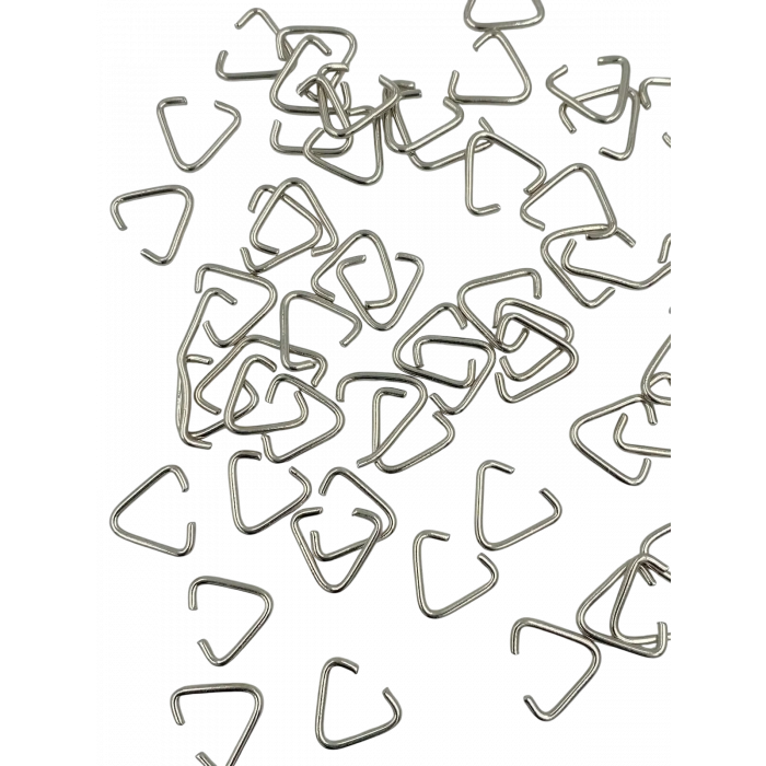0.11 mm (1.1 mm) Gümüş Üçgen Bağlantı Aparatı (Halka)