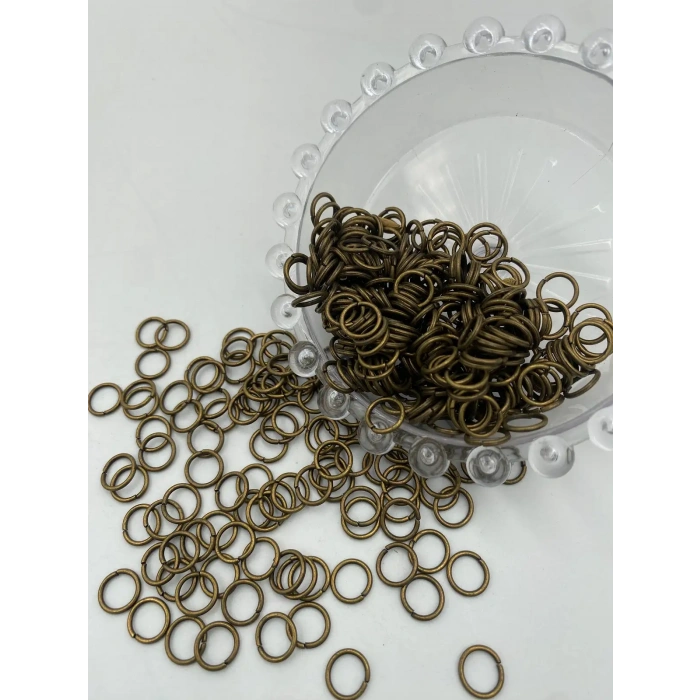 1x8 mm Antik Bakır/Antik Sarı Halka Bağlantı Aparatı (Takı Halkanız)