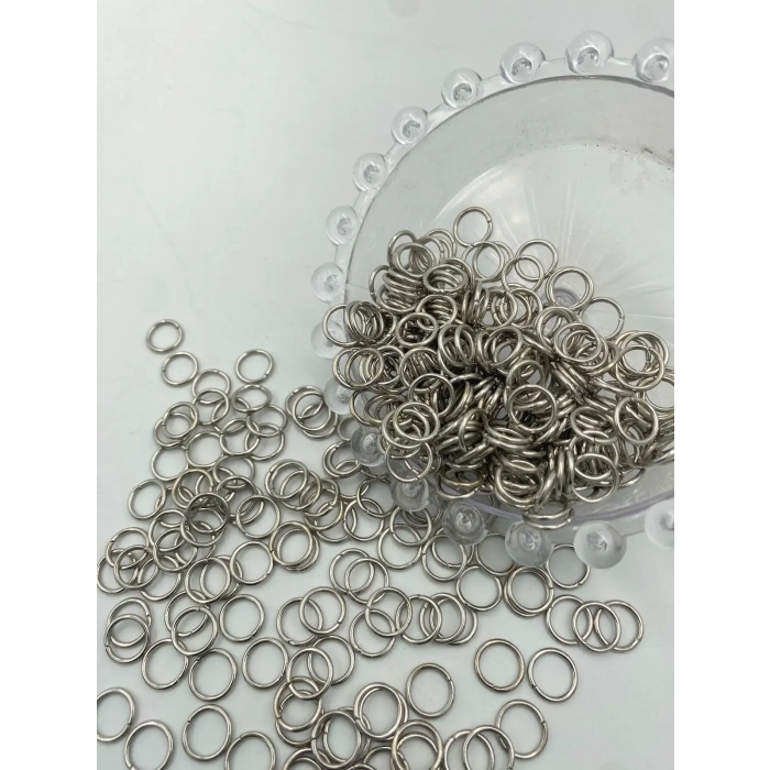 1x8 mm Gümüş (Nikel) Halka Bağlantı Aparatı (Takı Halkanız)