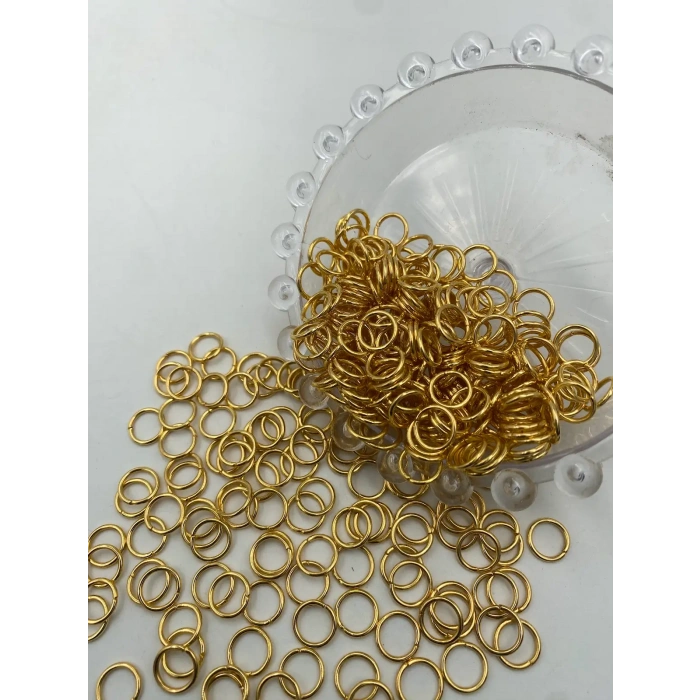 1x8 mm Sarı (Gold) Halka Bağlantı Aparatı (Takı Halkanız)