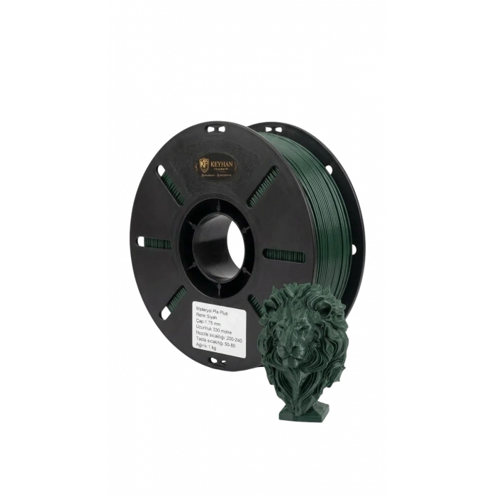 Keyhan PLA+ Filament 1.75 mm – Haki Yeşil (1 kg)