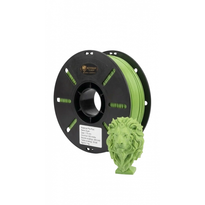 Keyhan PLA Plus Filament – Fıstık Yeşili (1.75 mm / 1 kg)