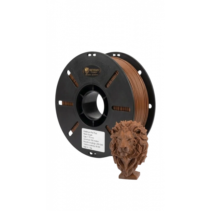 Keyhan PLA Plus Kahve Filament – 1.75mm, 1kg –