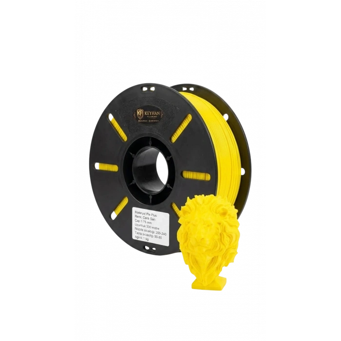Keyhan Sarı PLA Plus 3D Yazıcı Filament (1.75 mm, 1 kg)