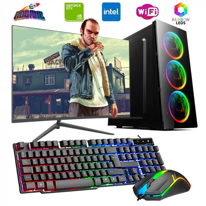 iNTEL i5 3N 16GB Ram 1TB SSD 4GB GT740 24 Monitörlü Oyun Bilgisayarı