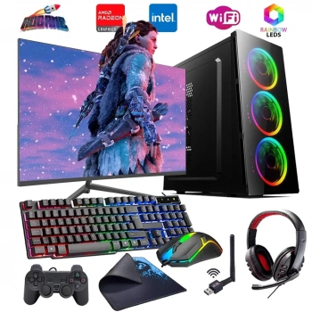 iNTEL i5 4N 16GB Ram 1TB SSD 4GB RX550 24 Monitörlü Oyun Bilgisayarı (Gaming SET)