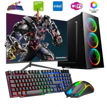 iNTEL i5 4N 8GB Ram 480GB SSD 4GB GTX1050TI 24 Monitörlü Oyun Bilgisayarı